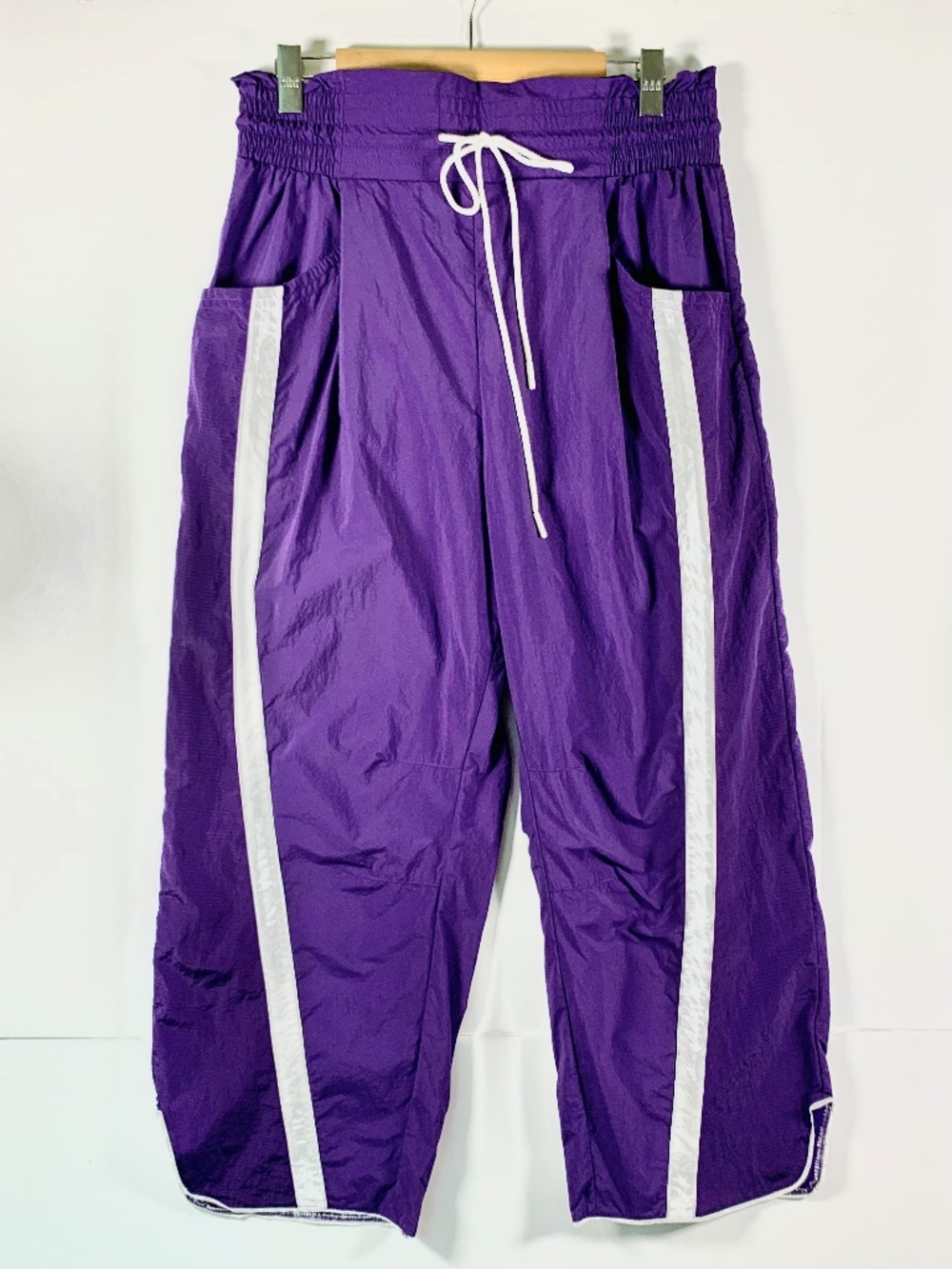 FP Movement by Free People Purple Track Pants with White Stripe